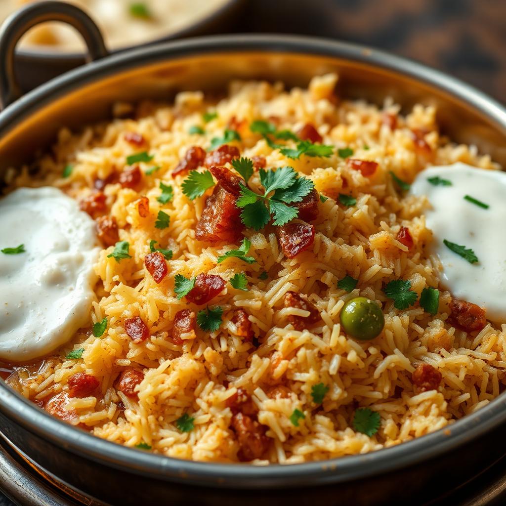 Hyderabadi-style biryani