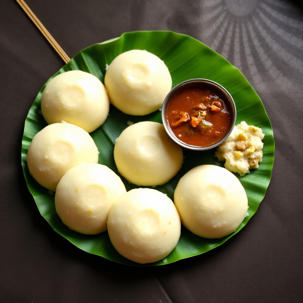 Soft idli & sambar